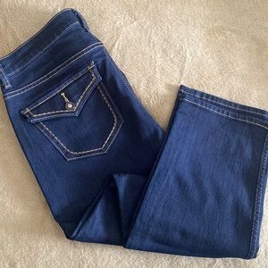 APT 9 Capri Dark Jeans  sz 12. NWOT